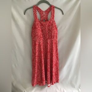 Krimson Klover sun dress with padded bra and hidden zipper in skirt. Size small